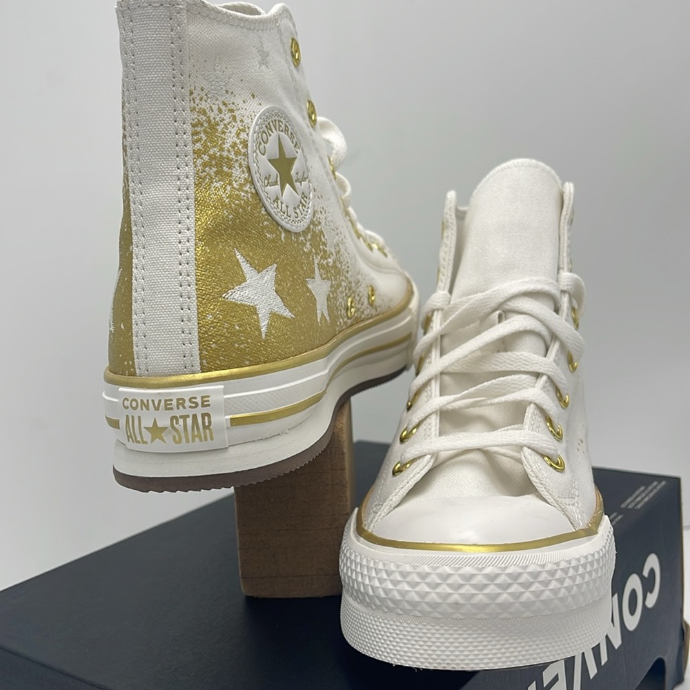 Converse WMNS High-Top Sneakers A12877C
CTAS EVA LIFT HI
VINTAGE WHITE/GOLD - Picture 8 of 16